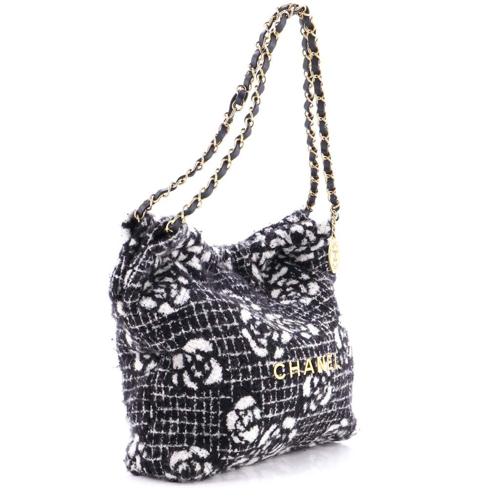 Chanel 22 Chain Hobo Quilted Camellia #242407C47B - Picture 2 of 6